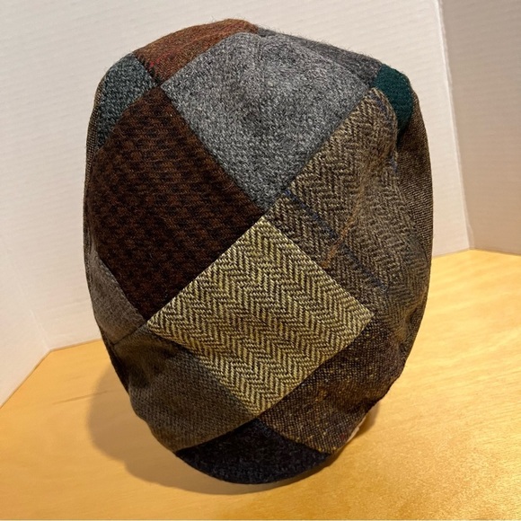 Hanna Hats NWT Donegal Ireland Wool Patchwork Newsboy Size XL - Picture 5 of 10